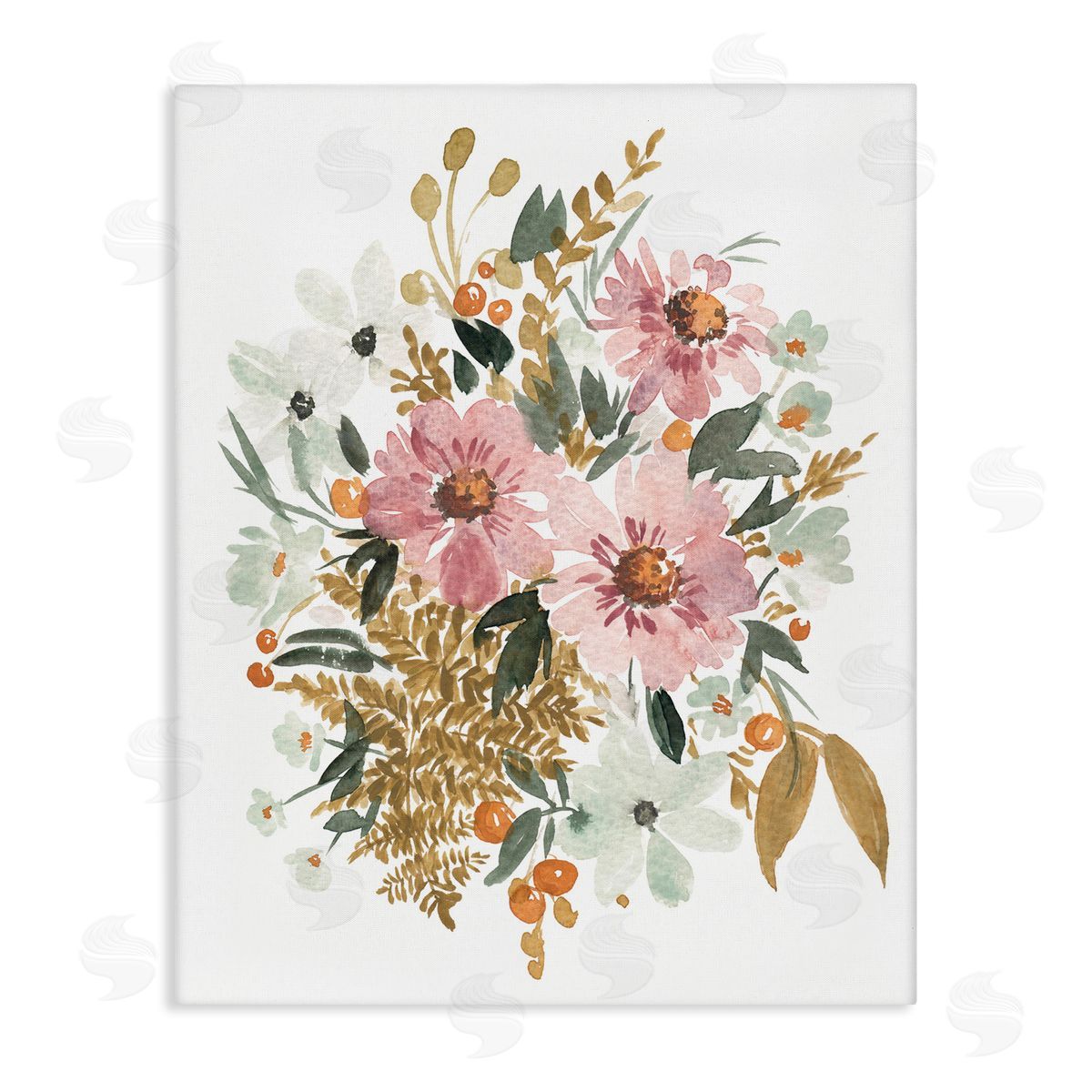 Bundle Of Wildflowers Canvas Wall Art, Home Decor by Amanda Cook