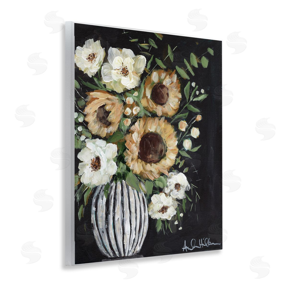 Full Country Bouquet Wood Plaque Wall Art, Home Decor by Amanda Hilburn