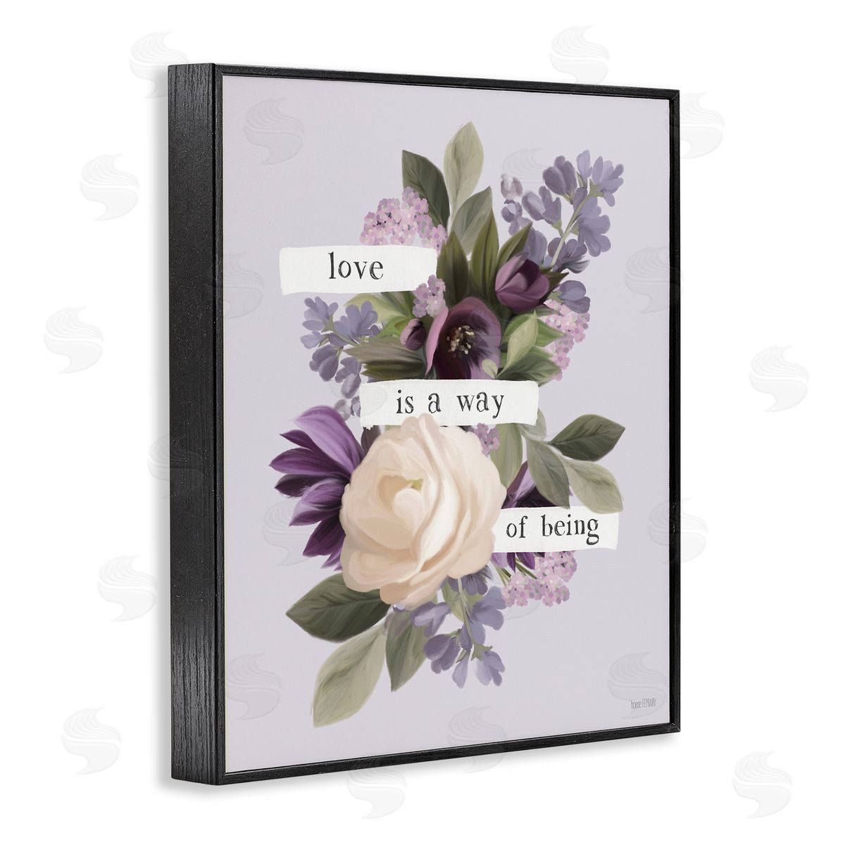 Love Is Way Of Being Black Frame Print Wall Art, Home Decor by House Fenway
