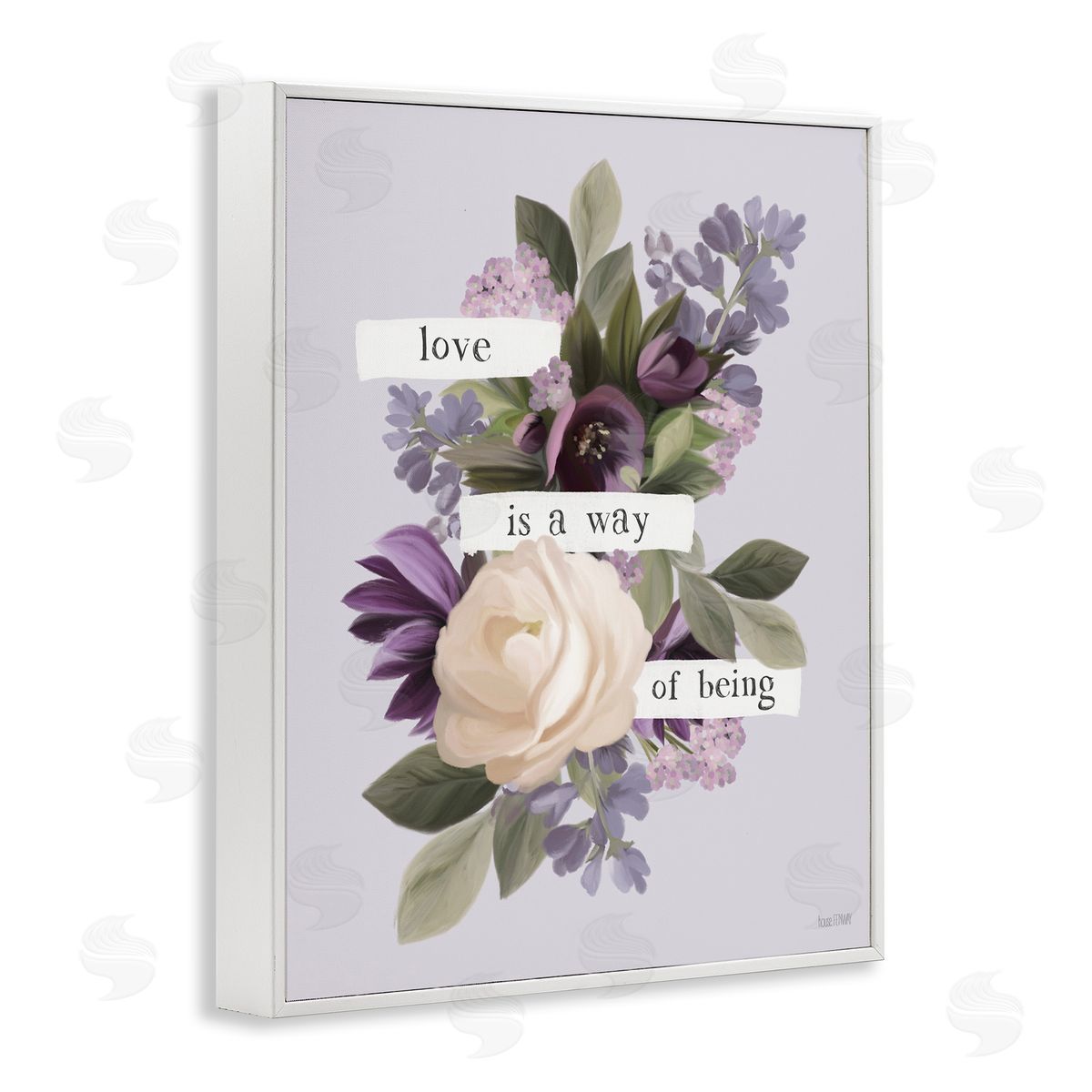 Love Is Way Of Being White Frame Print Wall Art, Home Decor by House Fenway