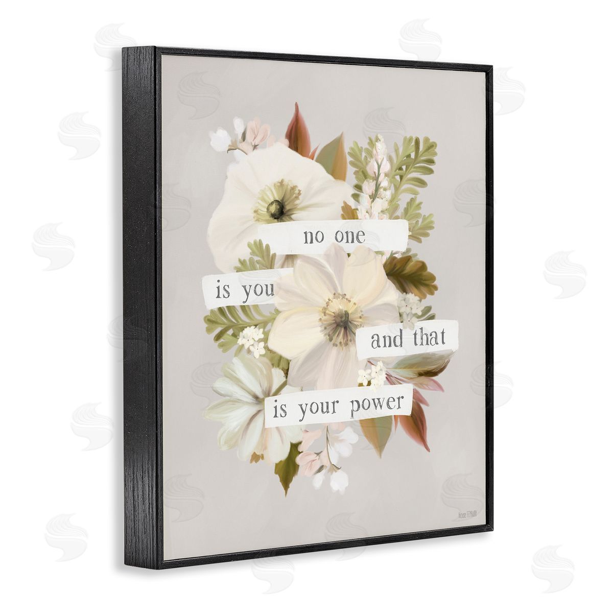 No One Is You Black Frame Print Wall Art, Home Decor by House Fenway