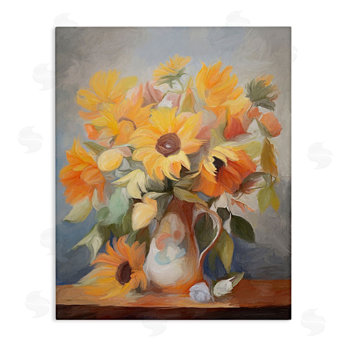 Bright Sunflower Medley Canvas Wall Art, Home Decor by Ramona Murdock
