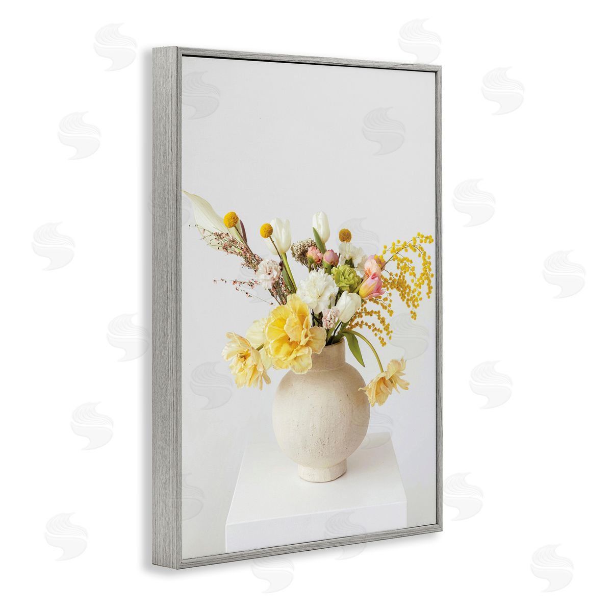 Simple Vase Photography Grey Frame Print Wall Art, Home Decor by Incado