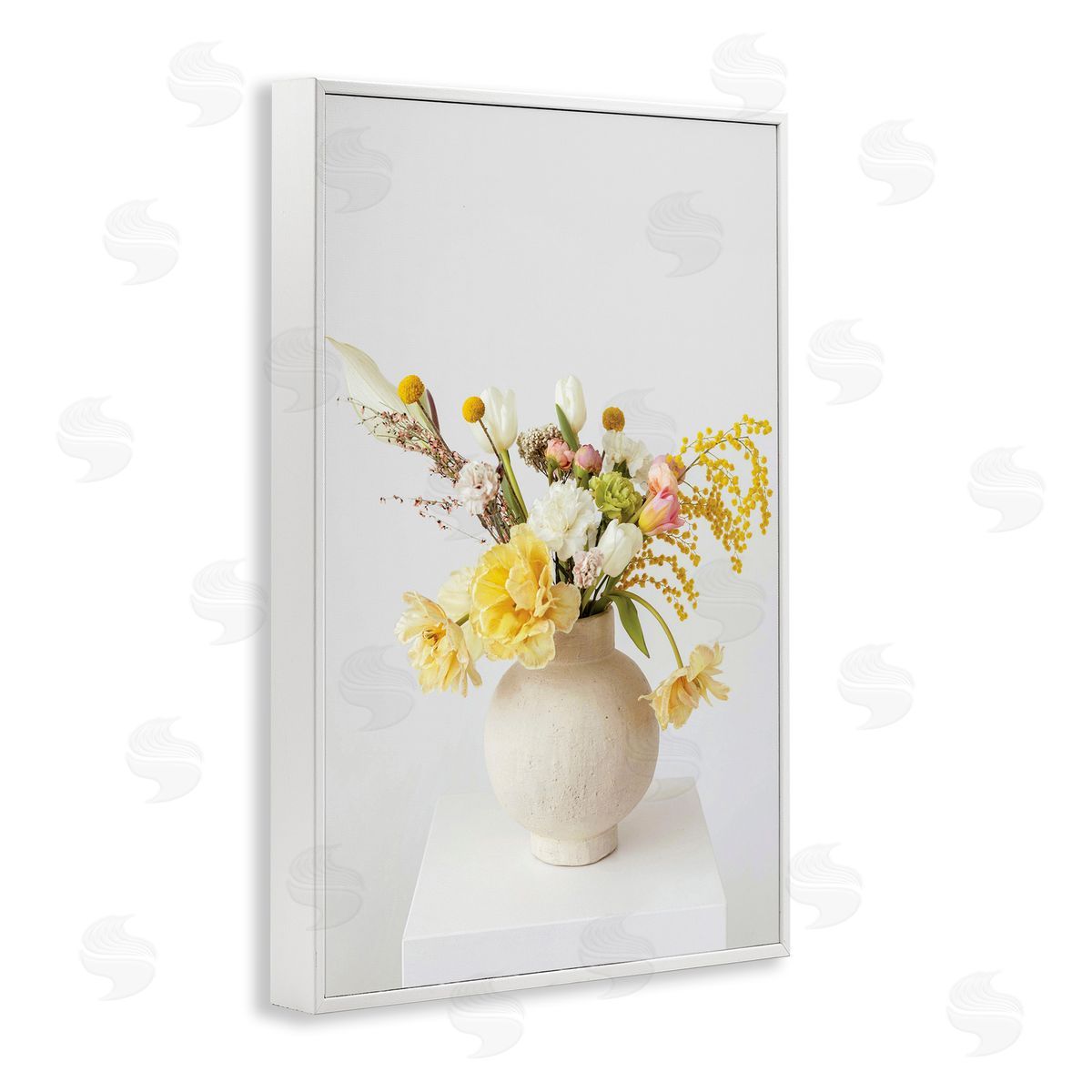 Simple Vase Photography White Frame Print Wall Art, Home Decor by Incado