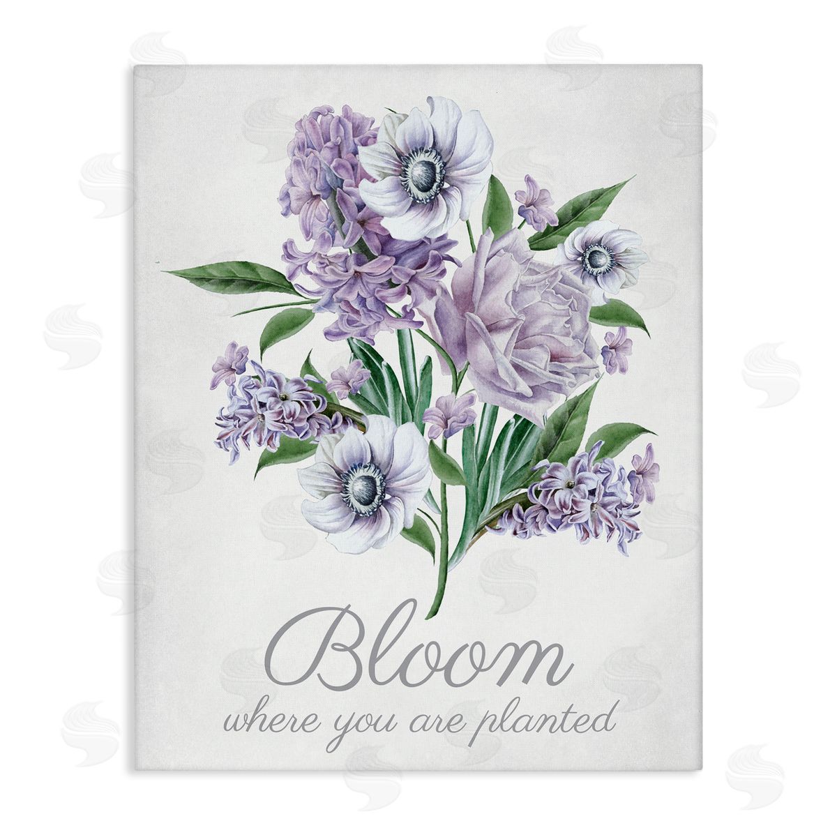 Vintage Bloom Phrase Canvas Wall Art, Home Decor by Lettered and Lined