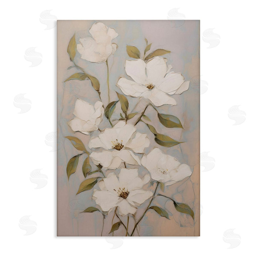 Petals Prints Design | Pearly White Flowers