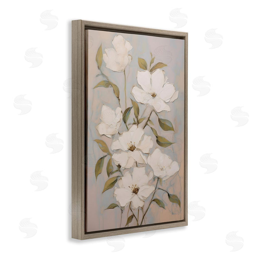 Petals Prints Design | Pearly White Flowers
