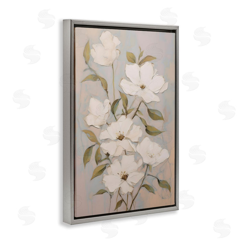 Petals Prints Design | Pearly White Flowers