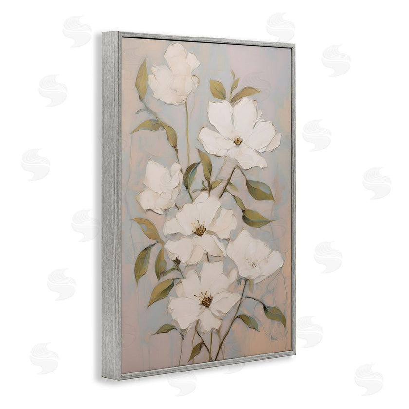 Petals Prints Design | Pearly White Flowers