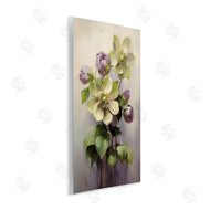 Petals Prints Design | Green and Purple Flowers