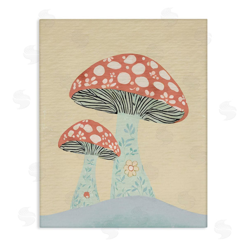 Stupell Studio | Floral Collaged Mushrooms
