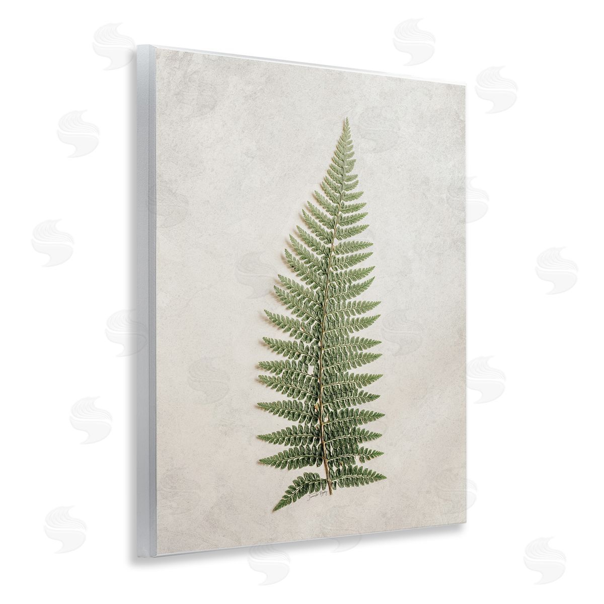 Detailed Fern Frond Wood Plaque Wall Art, Home Decor by Jennifer Rigsby