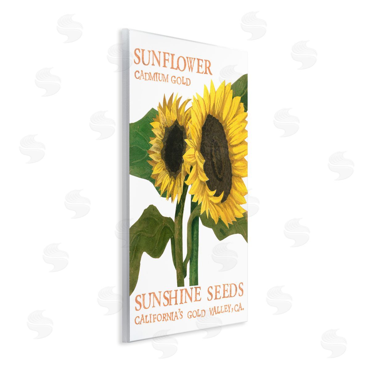 Sunflower Seeds Design Wood Plaque Wall Art, Home Decor by Nancy Overton