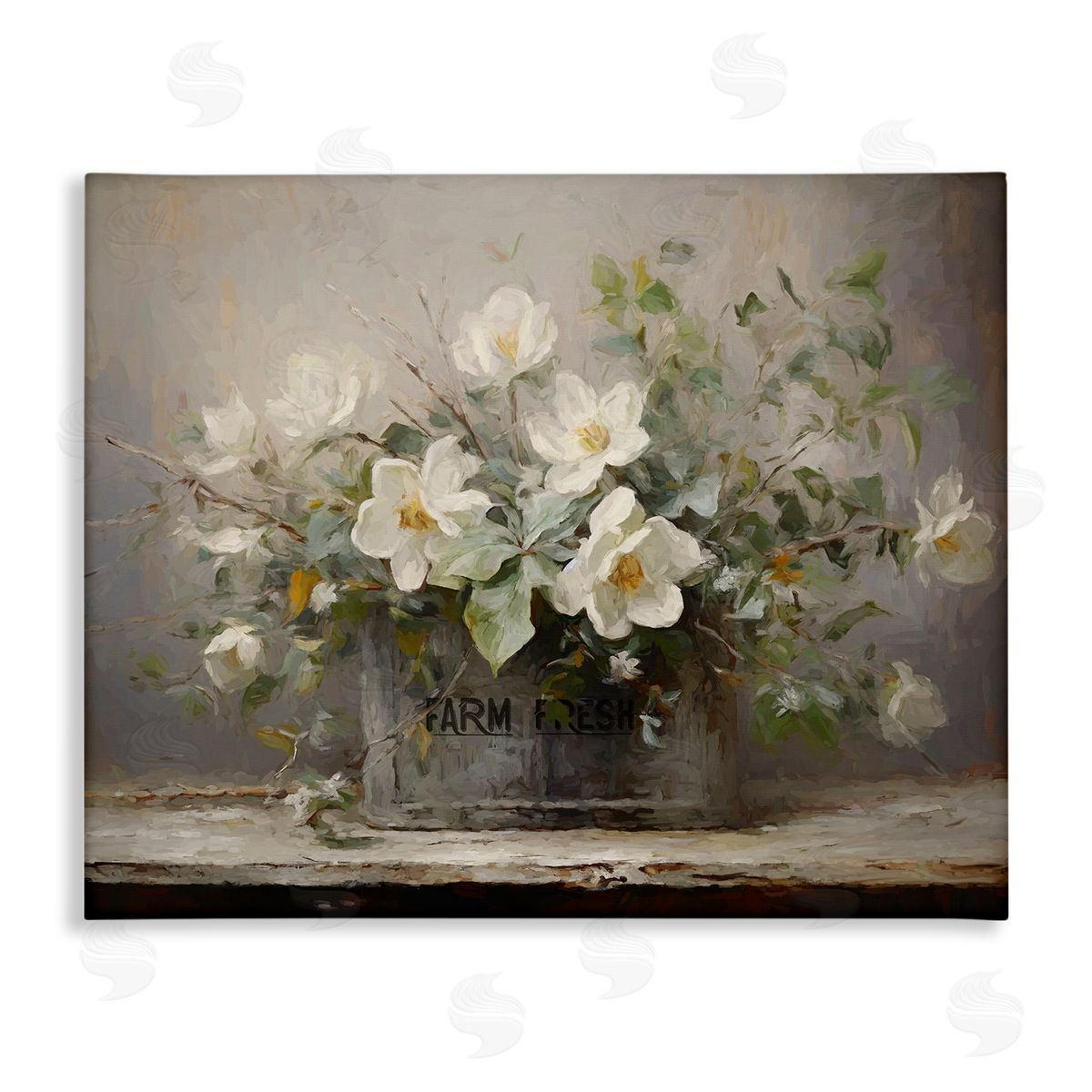 Country Farm Florals Canvas Wall Art, Home Decor by Ramona Murdock