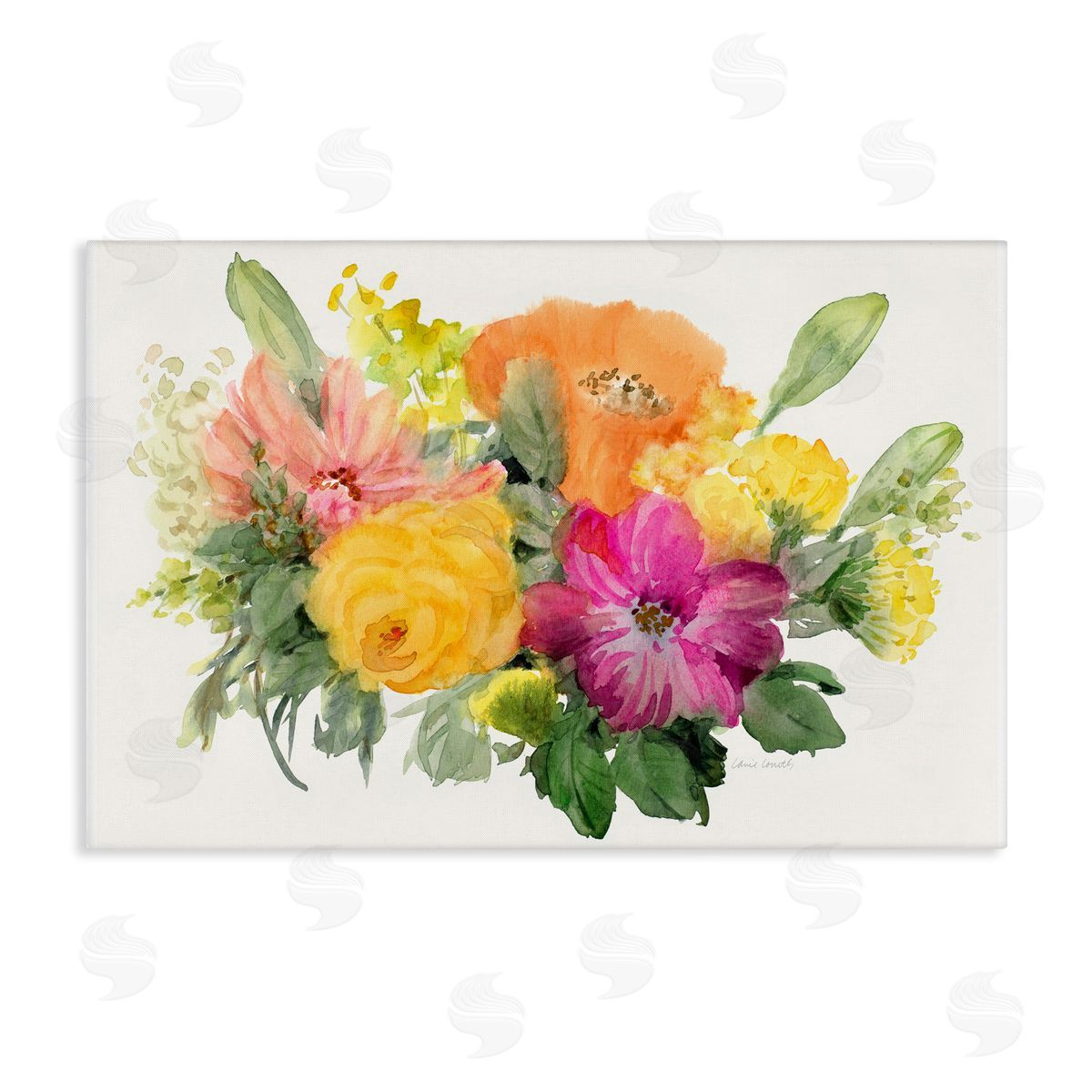 Bold Bouquet Beauty Canvas Wall Art, Home Decor by Lanie Loreth