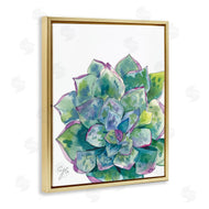Alexandria Gilbert Kincaid | Abstract Succulent Watercolor