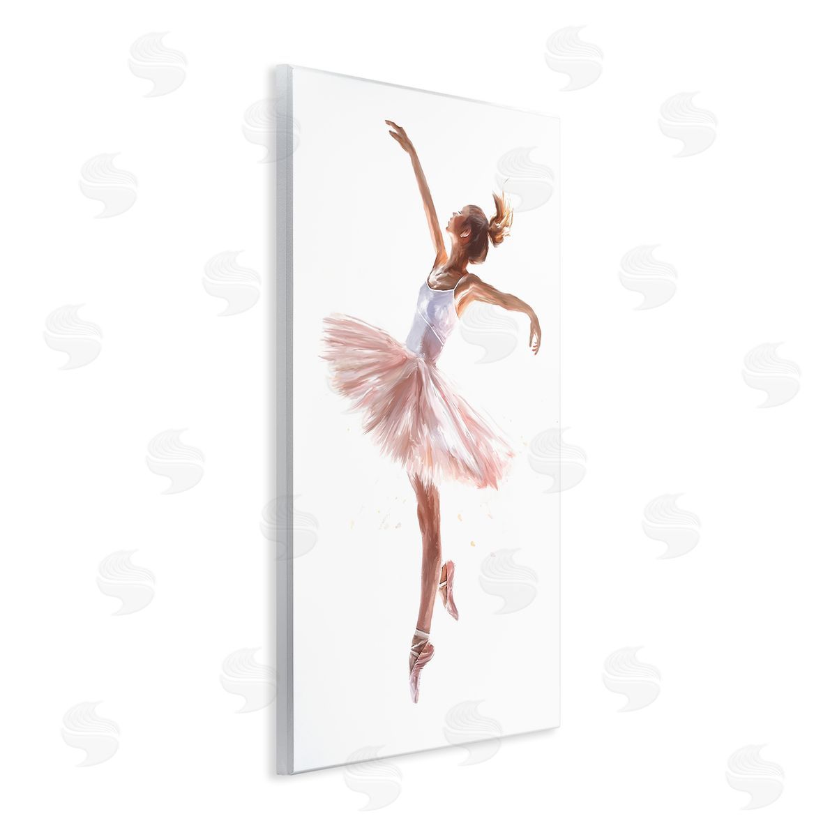 Graceful Ballerina Pose Wood Plaque Wall Art, Home Decor by Ramona Murdock