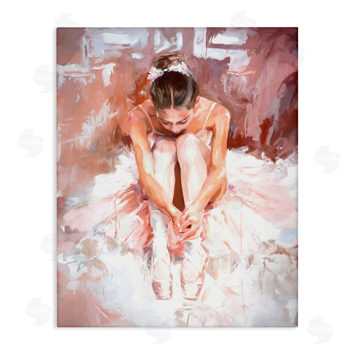 Serene Ballerina Visage Canvas Wall Art, Home Decor by Ramona Murdock