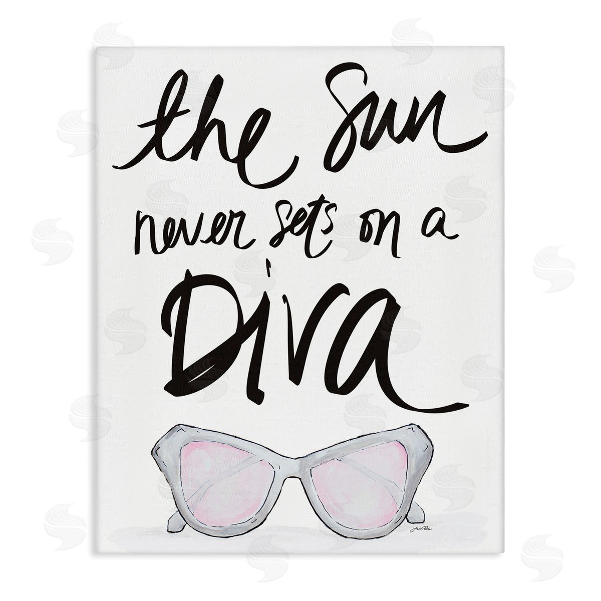 Sun Never Sets on Diva Canvas Wall Art, Home Decor by Gina Ritter