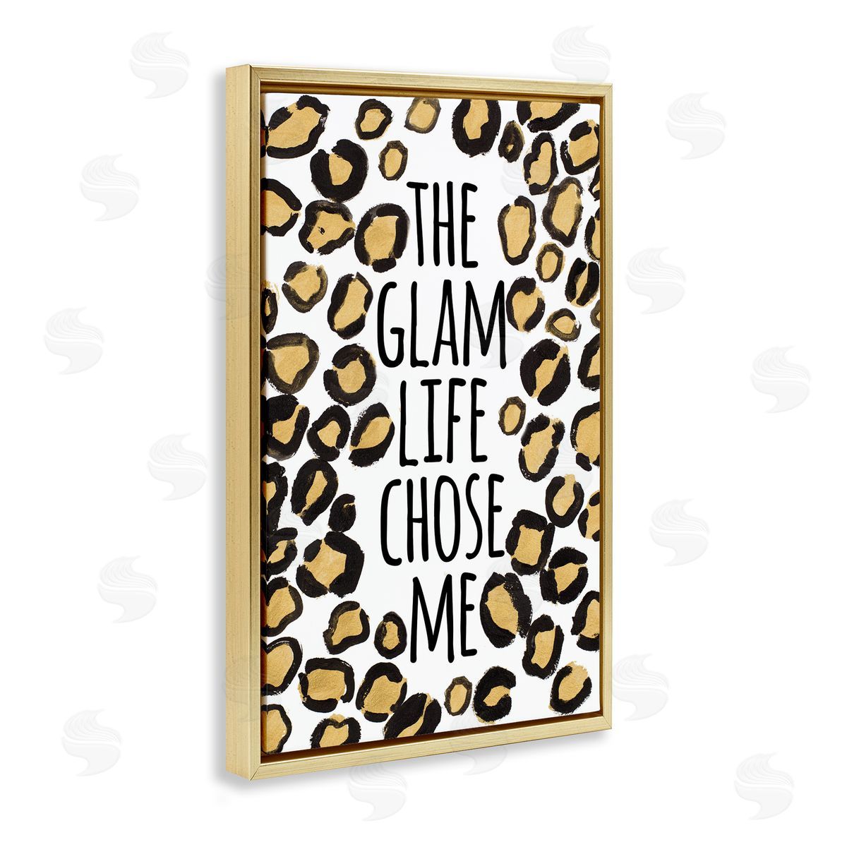 Glam Life Chose Me Gold Floating Frame Canvas Wall Art, Home Decor by Lanie Loreth