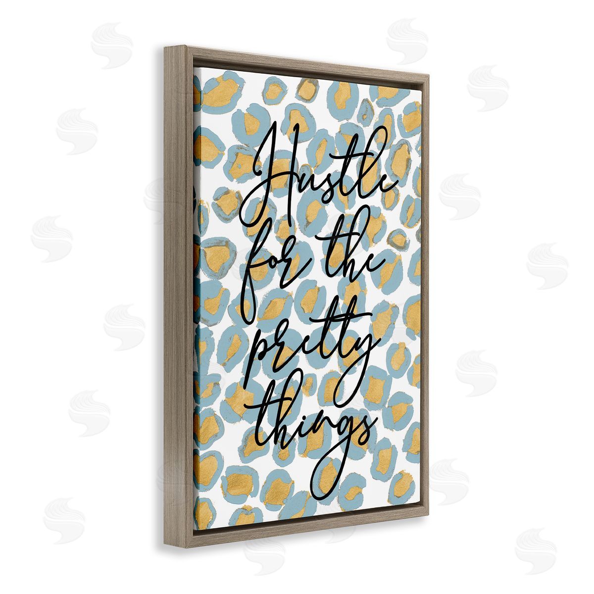 Hustle For Pretty Things Brown Floating Frame Canvas Wall Art, Home Decor by Lanie Loreth