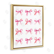 Stupell Studio | Pink Bows Rows