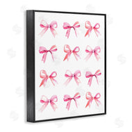 Stupell Studio | Pink Bows Rows