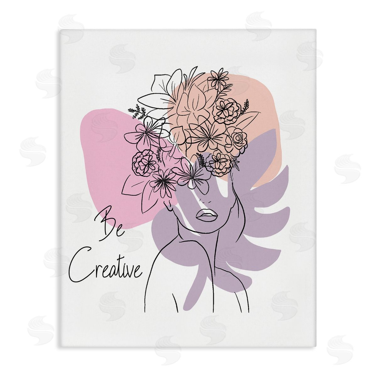 Be Creative Portrait Canvas Wall Art, Home Decor by Chen Alyesh