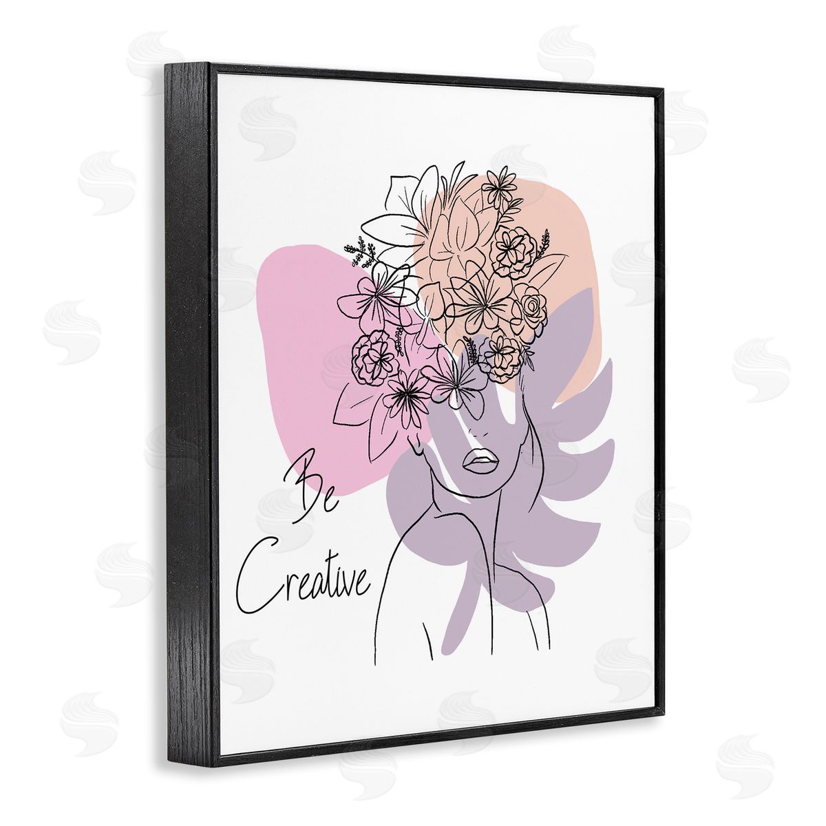 Be Creative Portrait Black Frame Print Wall Art, Home Decor by Chen Alyesh