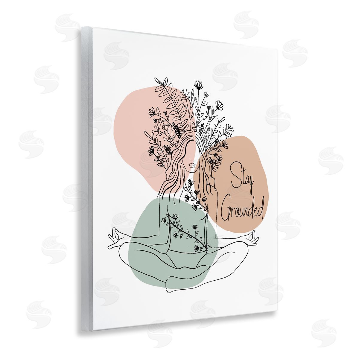 Stay Grounded Portrait Wood Plaque Wall Art, Home Decor by Chen Alyesh