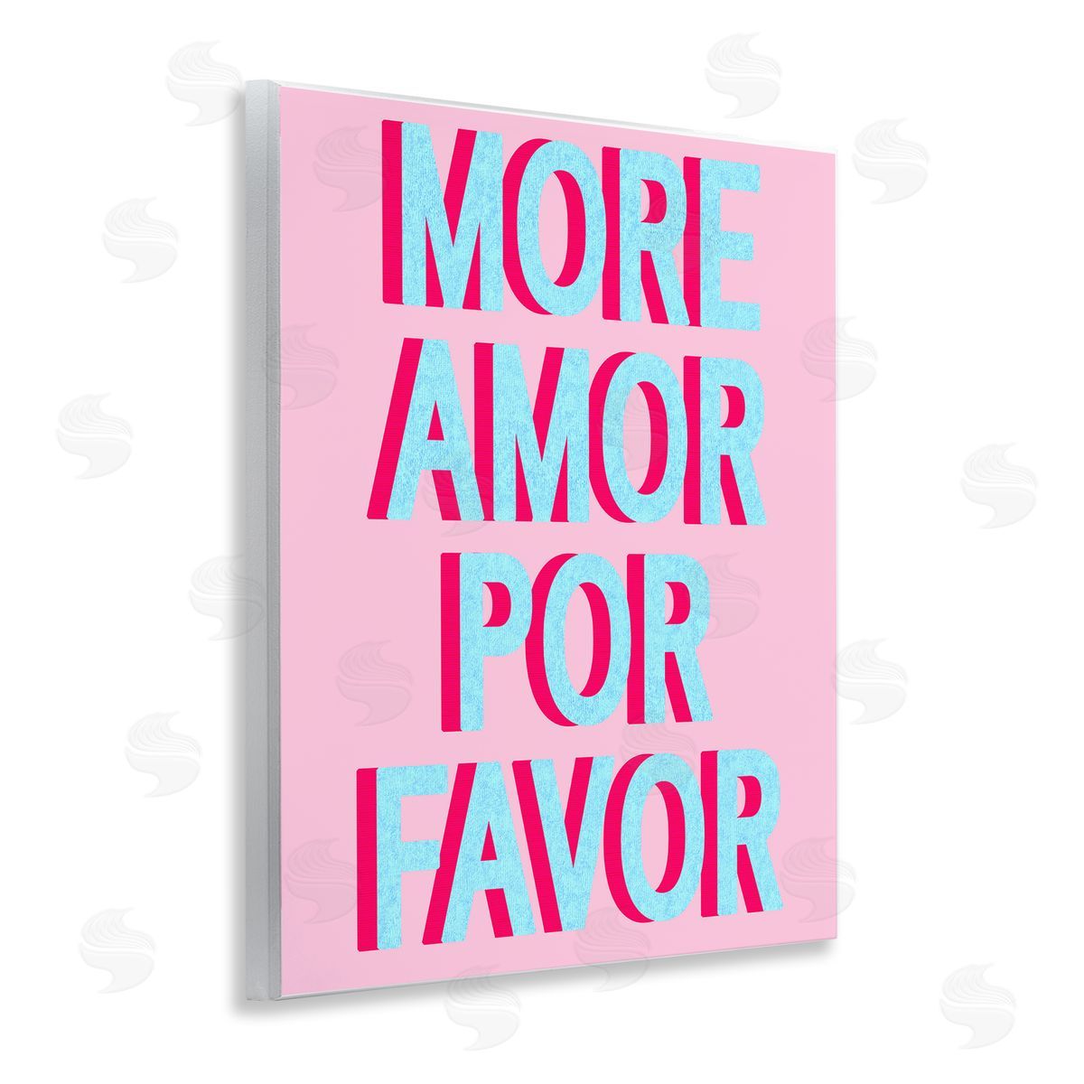 More Amor Phrase Wood Plaque Wall Art, Home Decor by Stupell Studio