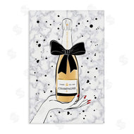 Martina Pavlova | Holding Champagne Bottle