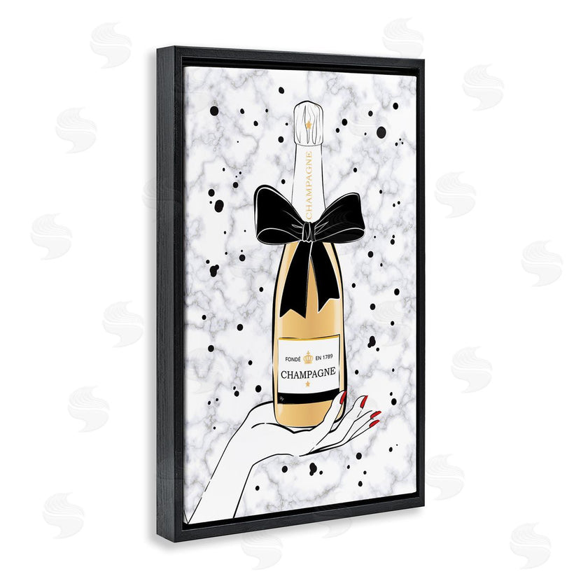 Martina Pavlova | Holding Champagne Bottle
