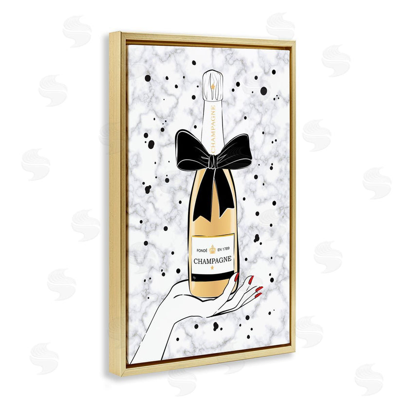 Martina Pavlova | Holding Champagne Bottle