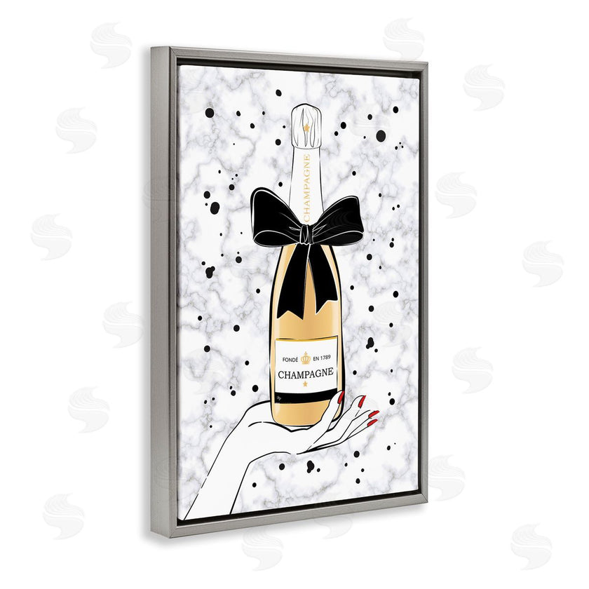 Martina Pavlova | Holding Champagne Bottle