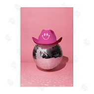 LISH Creative | Disco Ball with Cowboy Hat