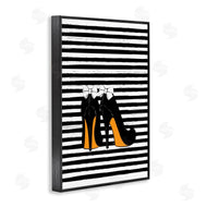Martina Pavlova | Bow Heels on Stripes