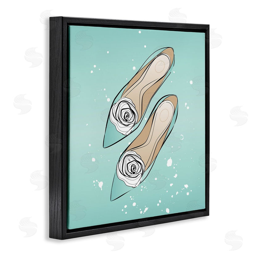 Martina Pavlova | Blue Shoes with Flowers