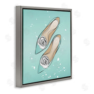 Martina Pavlova | Blue Shoes with Flowers