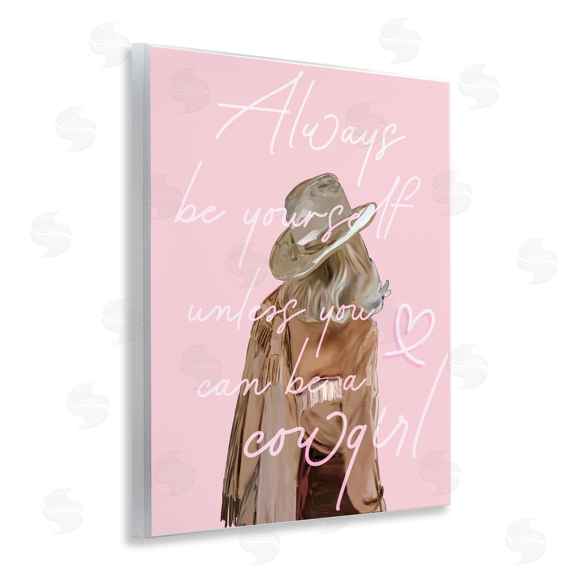 Be Yourself Cowgirl Wood Plaque Wall Art, Home Decor by Amelia Noyes