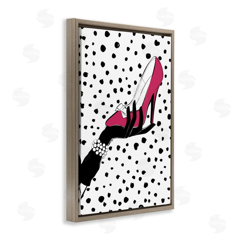 Martina Pavlova | Pink Shoe with Dots