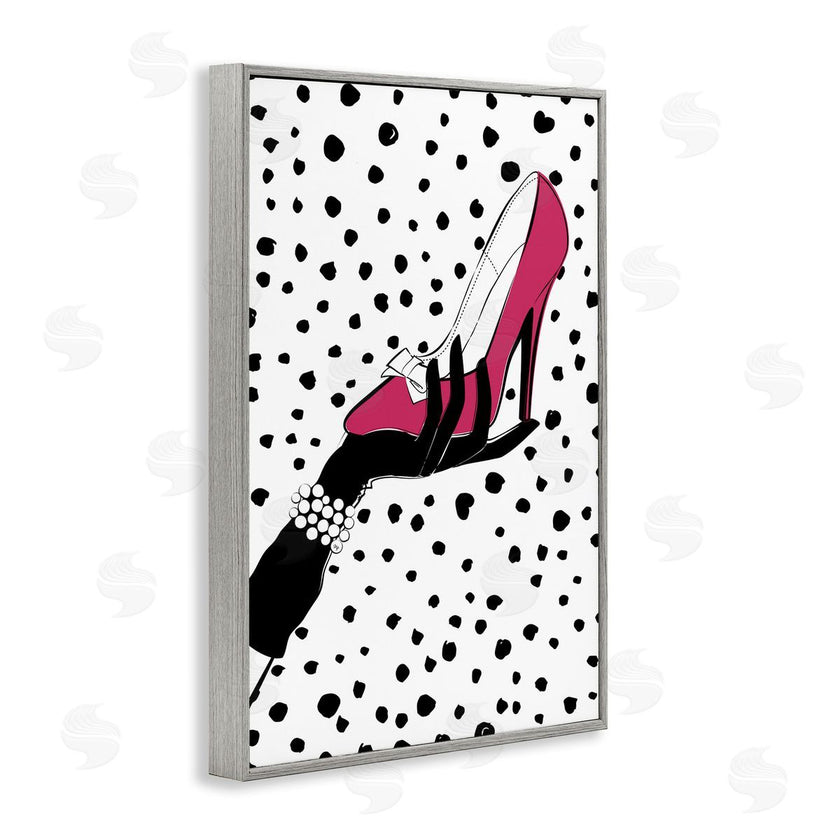 Martina Pavlova | Pink Shoe with Dots