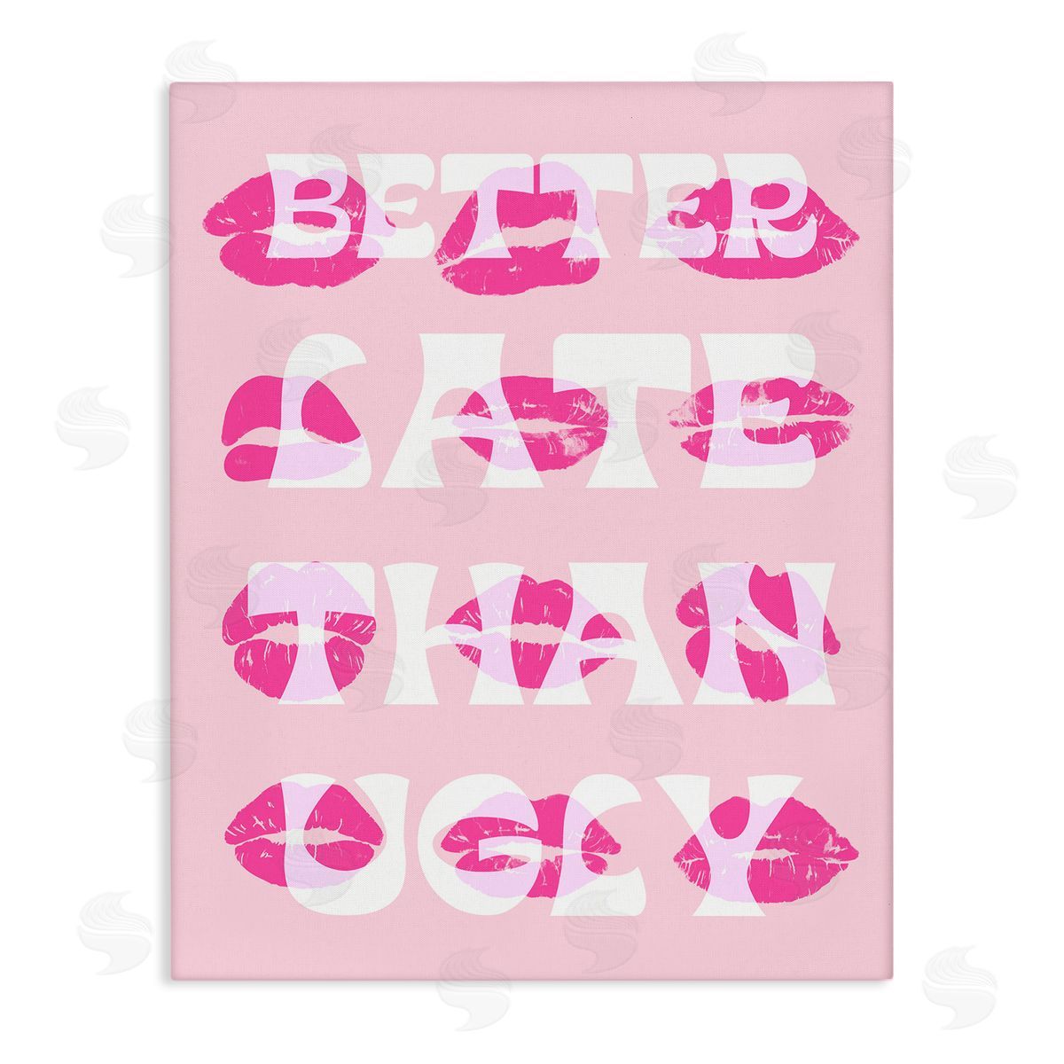Better Late Than Ugly Canvas Wall Art, Home Decor by Stupell Studio