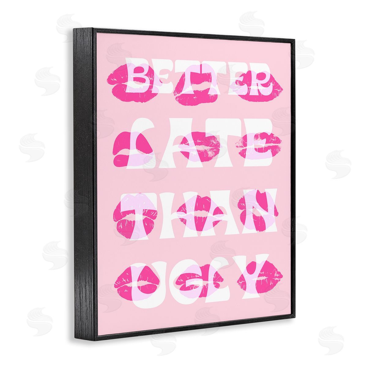 Better Late Than Ugly Black Frame Print Wall Art, Home Decor by Stupell Studio