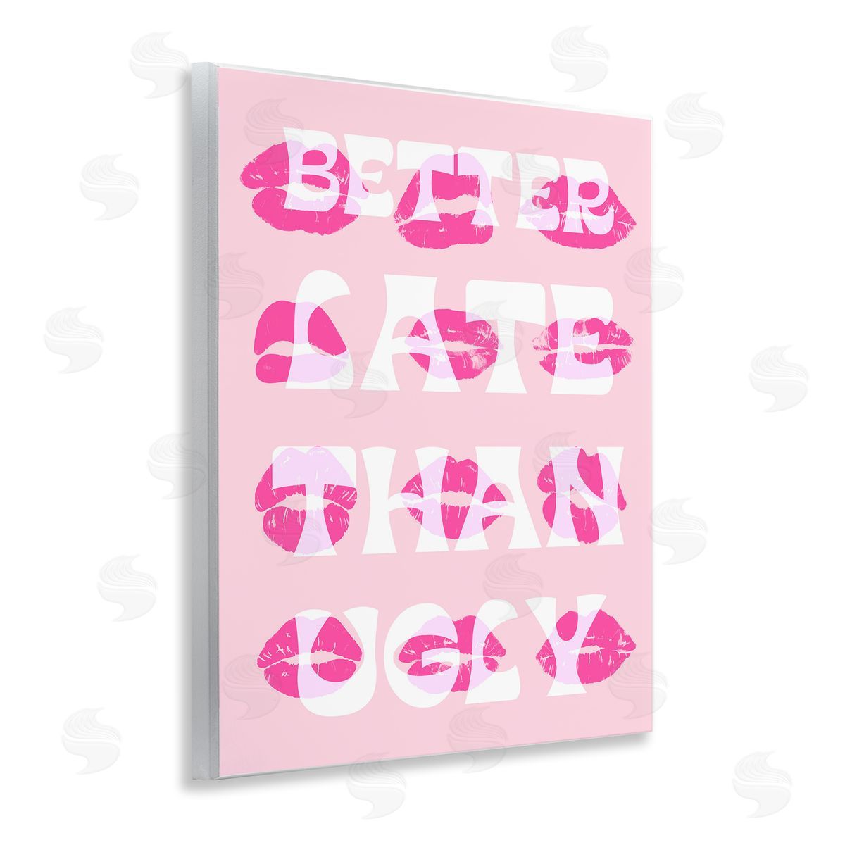 Better Late Than Ugly Wood Plaque Wall Art, Home Decor by Stupell Studio