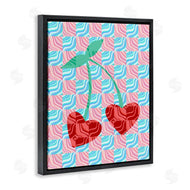 Stupell Studio | Groovy Checkered Cherries