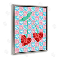 Stupell Studio | Groovy Checkered Cherries