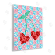 Stupell Studio | Groovy Checkered Cherries