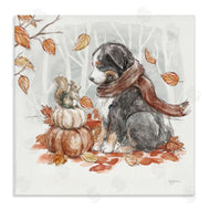 Mary Urban | Dog & Fall Pumpkins