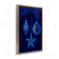 Victoria Barnes | Blue Holiday Ornaments